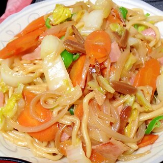 野菜たっぷり減塩＊焼きラーメン